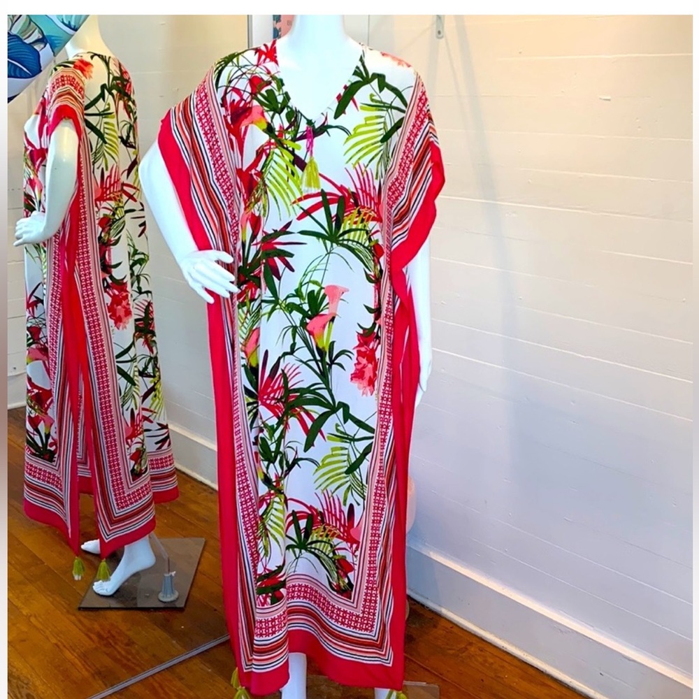 AMERICA & BEYOND TROPICAL KAFTAN